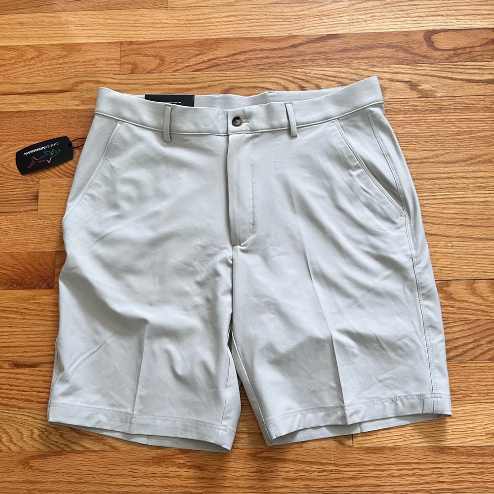 NWT Greg Norman Khaki Shorts